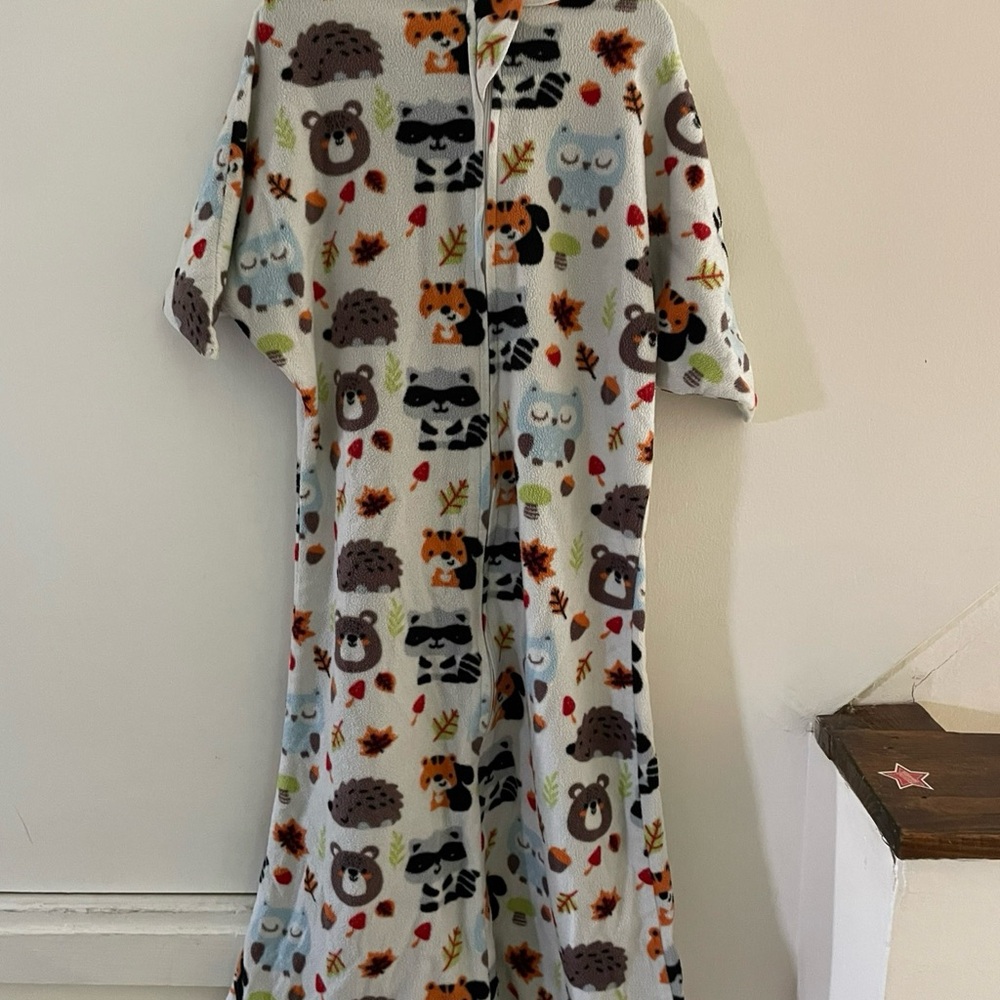 Fleece Animal Print Zipadeezip